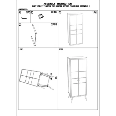 MOBILNY STOJAK SZKOLNY GRID 63 38,5 164 cm